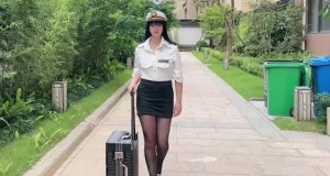 堕落空姐下机约炮初体验